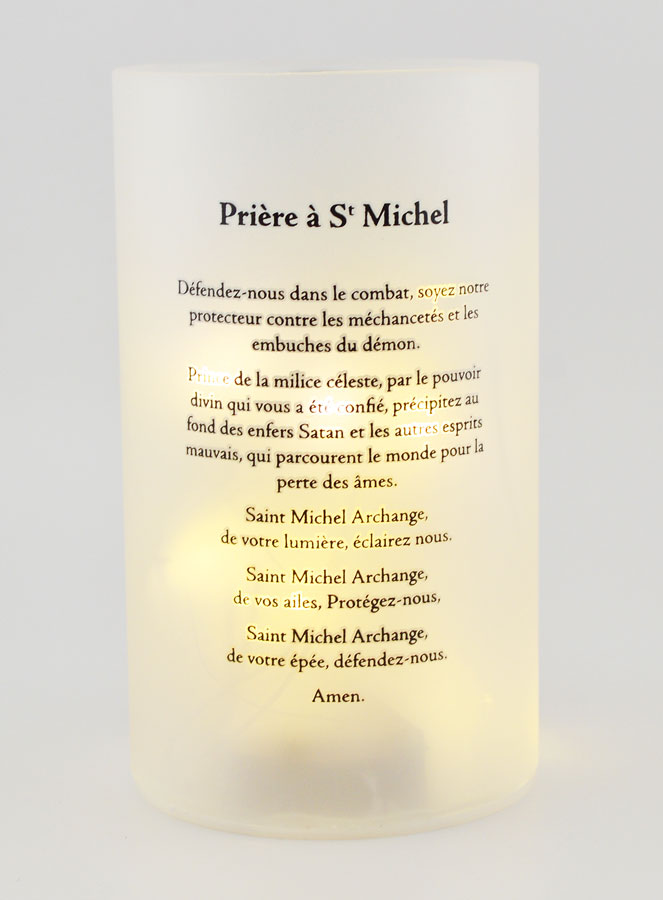 Photophore LED - Saint Michel & Prière (pic 2)
