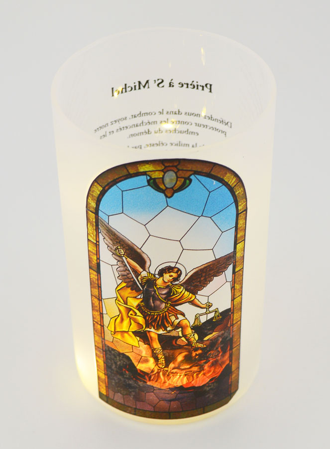 Photophore LED - Saint Michel & Prière (pic 4)