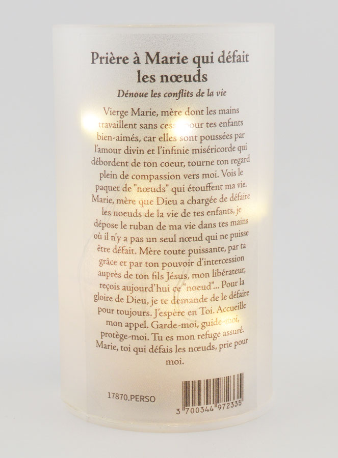 Photophore LED - Marie qui Défait les Noeuds & Prière (pic 2)