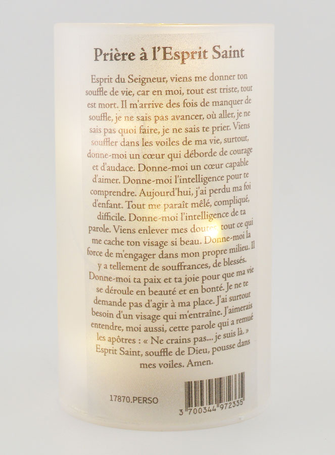 Photophore LED - Saint Esprit & Prière (pic 2)