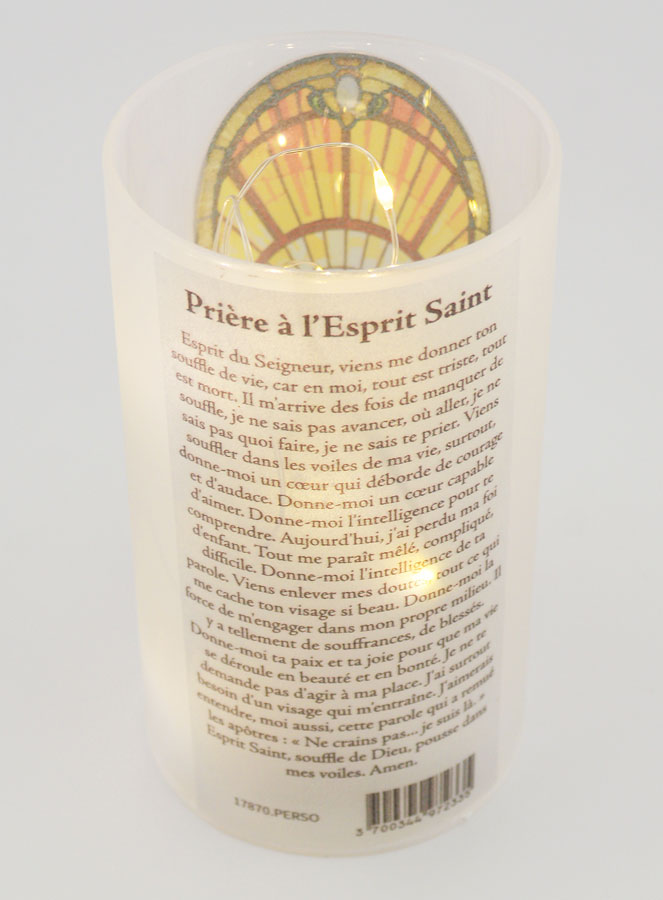 Photophore LED - Saint Esprit & Prière (pic 3)