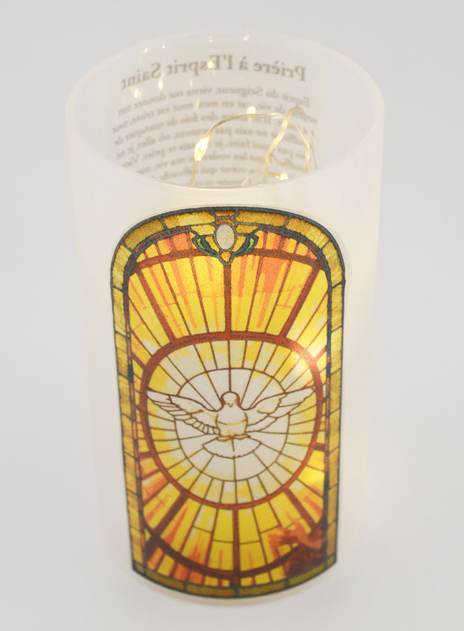 Photophore LED - Saint Esprit & Prière (pic 4)