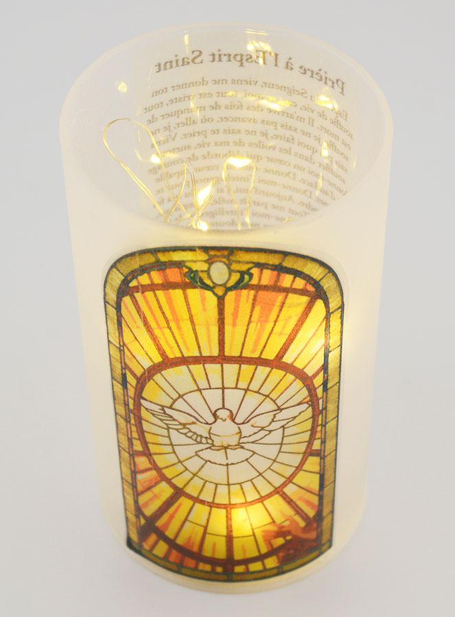 Cadeau de Confirmation - Photophore Prière Esprit Saint (pic 3)