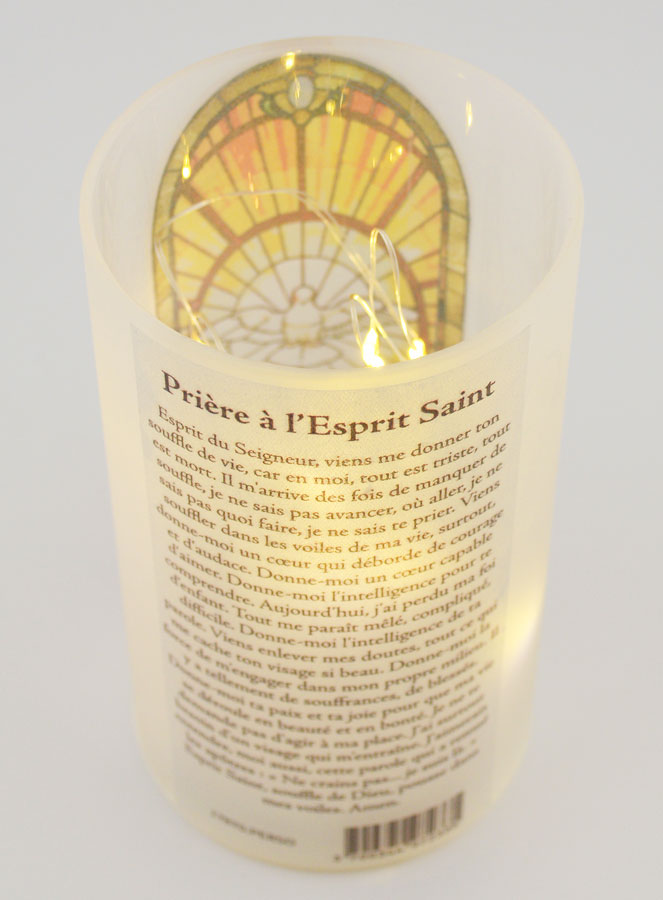 Cadeau de Confirmation - Photophore Prière Esprit Saint (pic 4)