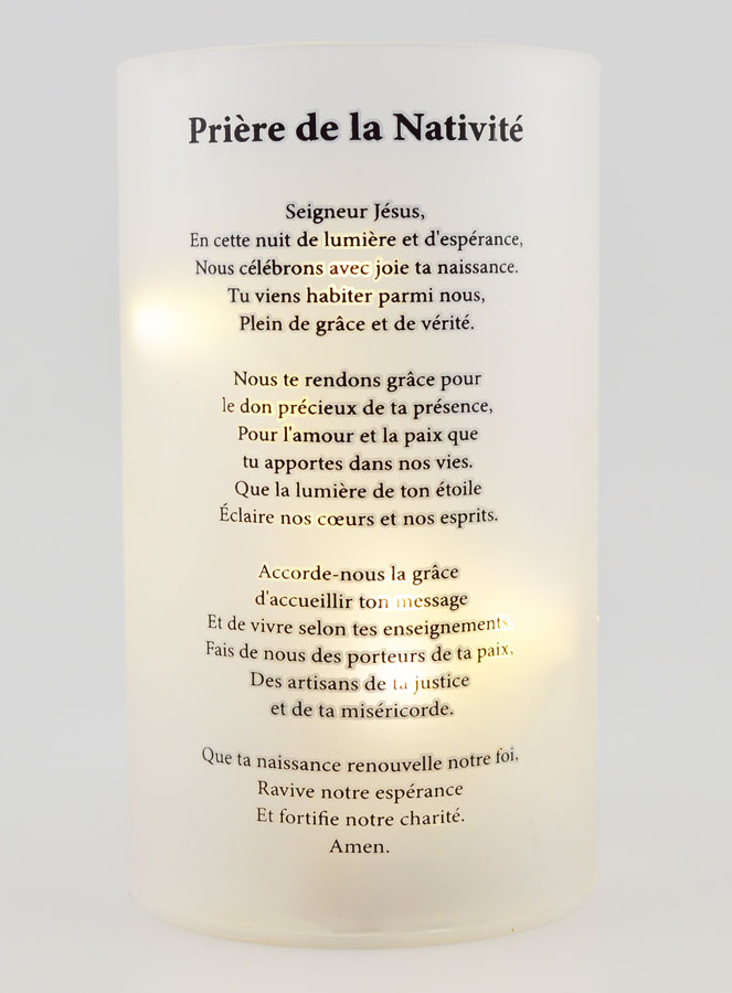 Photophore LED & Prière - Nativité (pic 2)