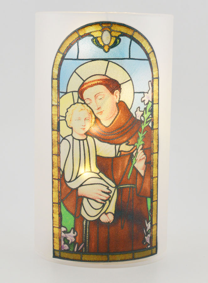 Photophore LED & Prière - Saint Antoine (pic 1)