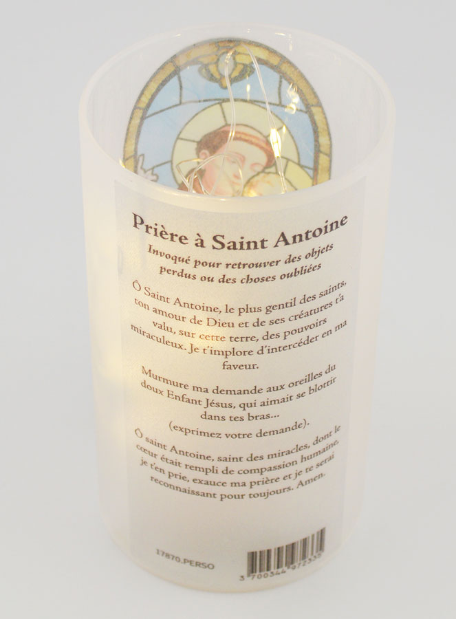 Photophore LED & Prière - Saint Antoine (pic 3)