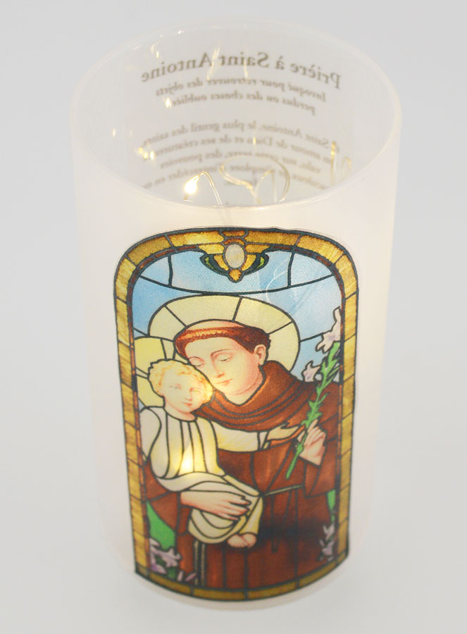 Photophore LED & Prière - Saint Antoine (pic 4)