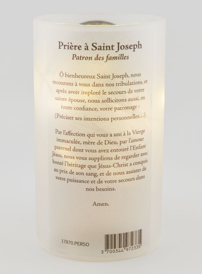 Photophore LED & Prière - Saint Joseph (pic 2)