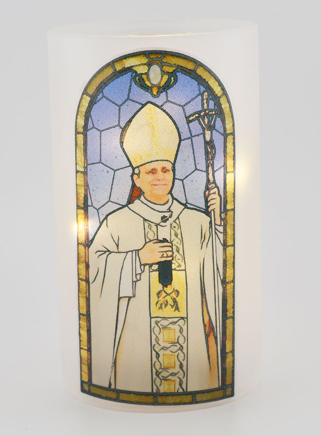 Photophore LED & Prière - Pape Leon XIV (pic 1)