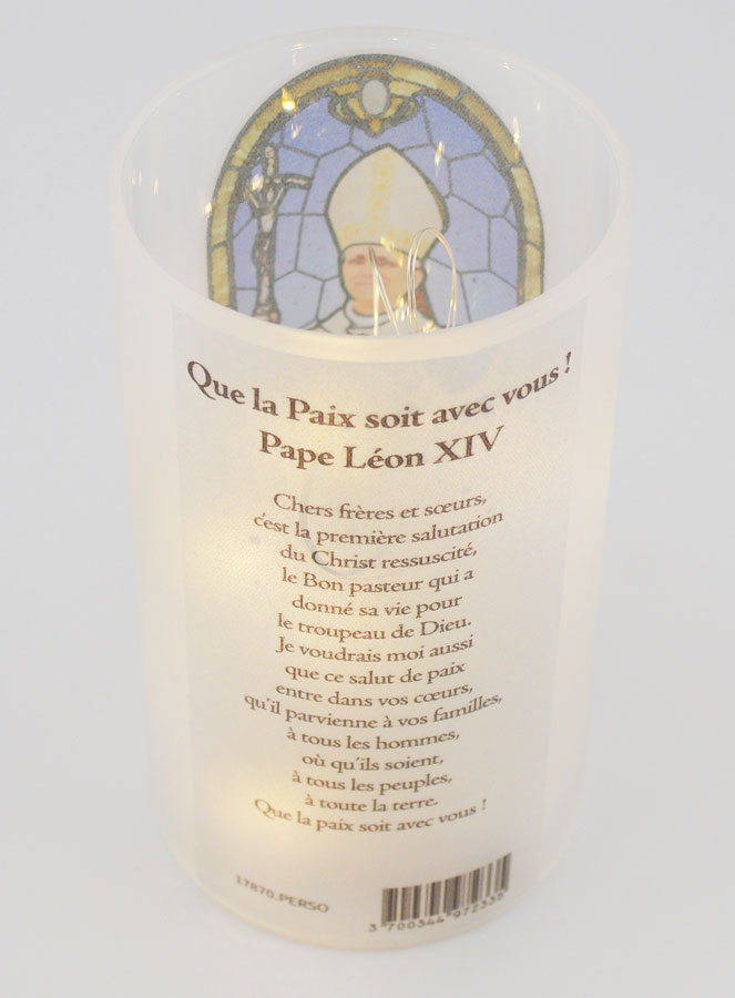Photophore LED & Prière - Pape Leon XIV (pic 3)