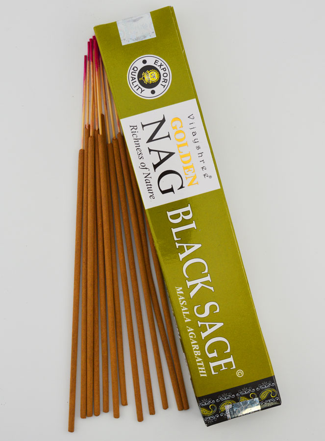 Encens Masala Golden Nag - Sauge Noire (pic 1)