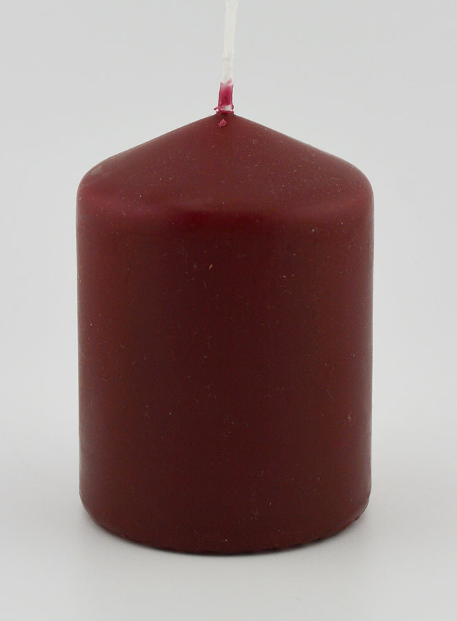 Bougie Décoration 8cm - Bordeaux (pic 1)