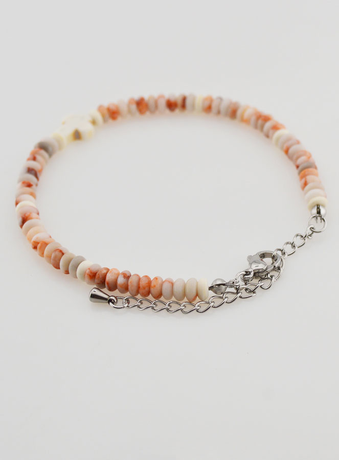 Bracelet Croix et Pierres Granit Rose (pic 4)