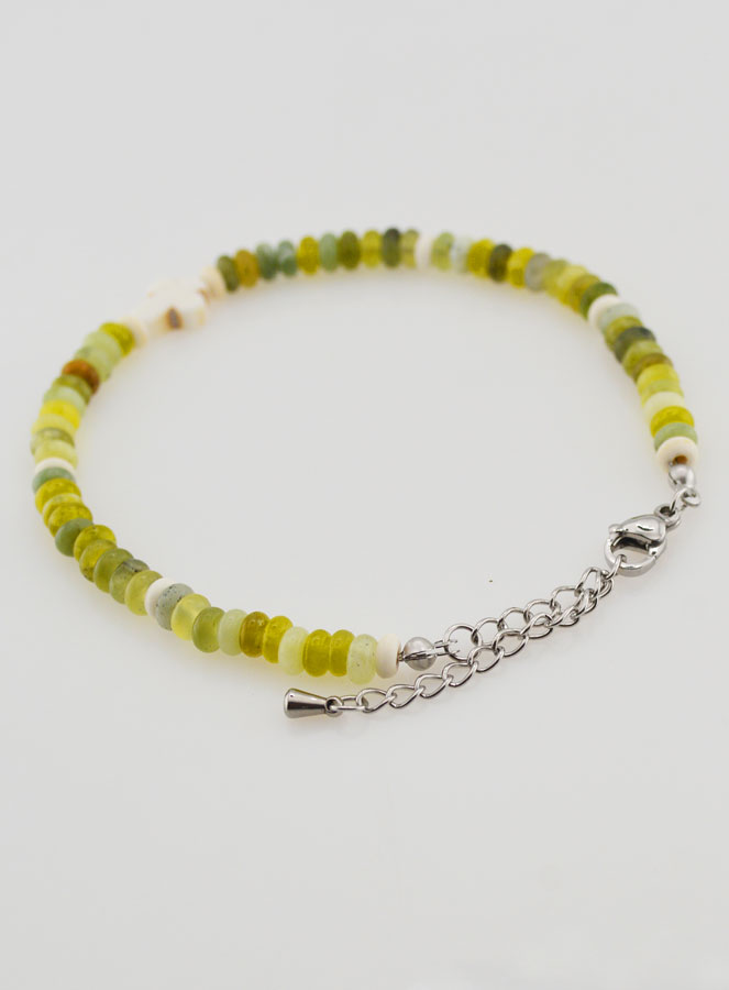 Bracelet Croix et Pierres Vertes (pic 4)