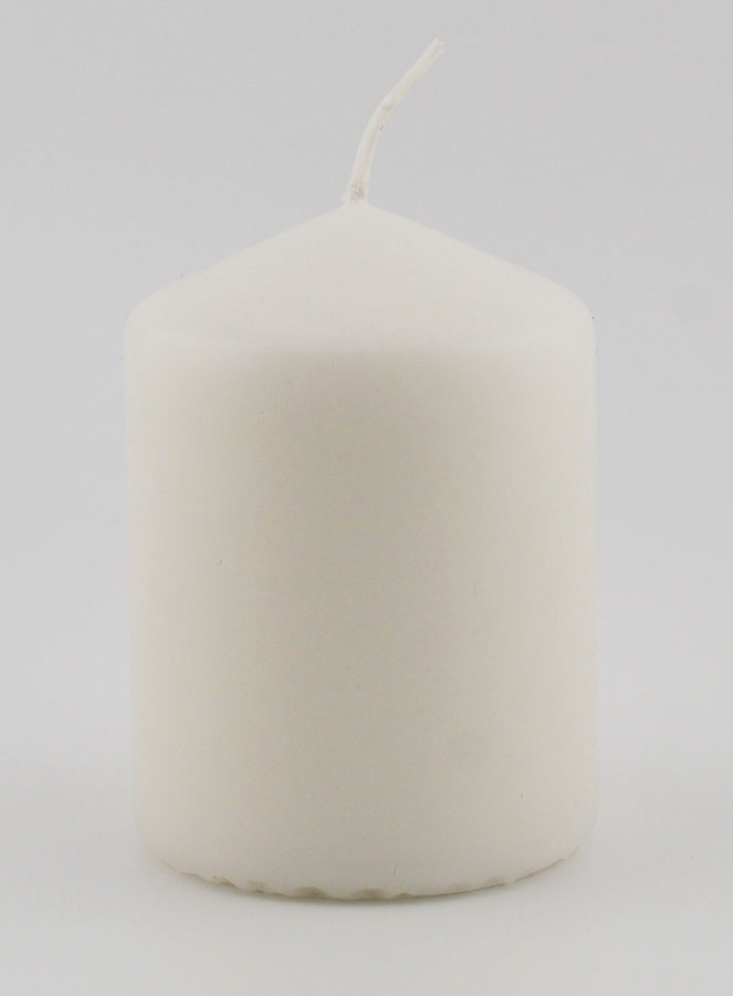 Bougie Décoration 8cm - Blanc Laiteux (pic 1)