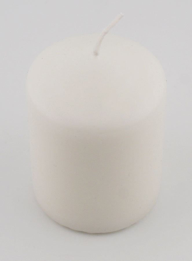 Bougie Décoration 8cm - Blanc Laiteux (pic 2)