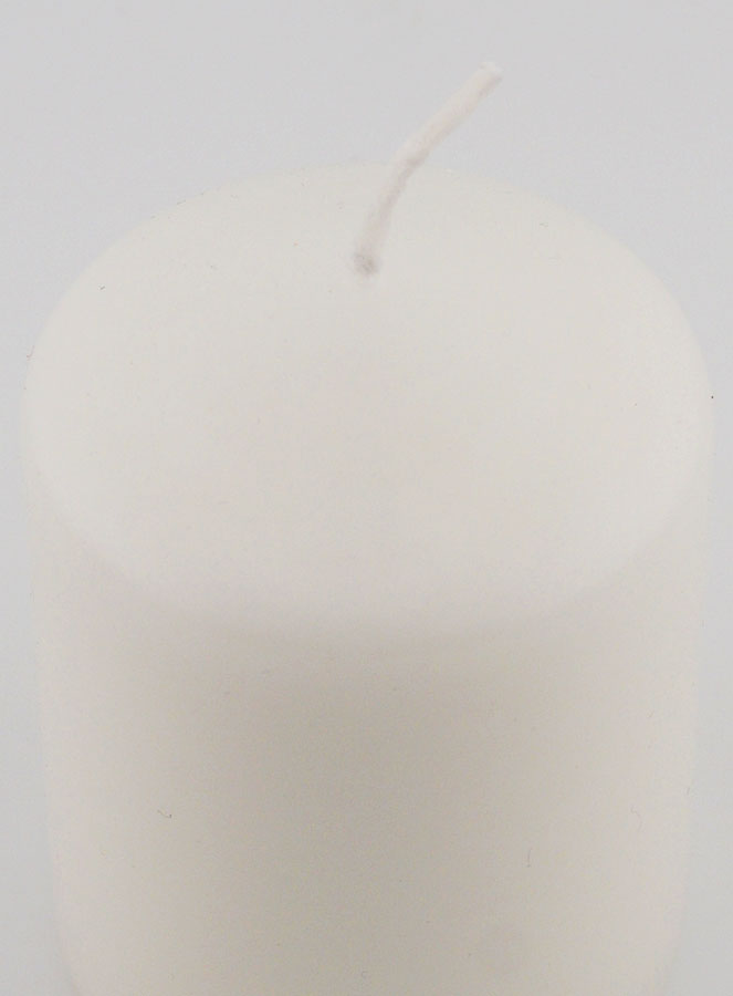 Bougie Décoration 8cm - Blanc Laiteux (pic 4)