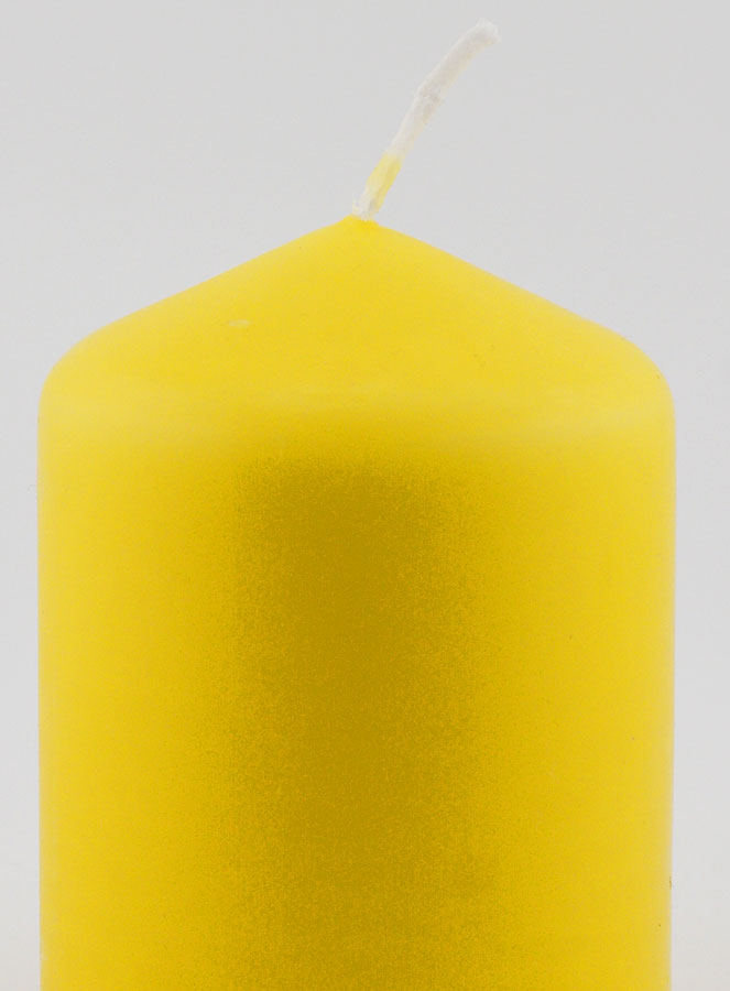 Bougie Décoration 8cm - Jaune (pic 3)