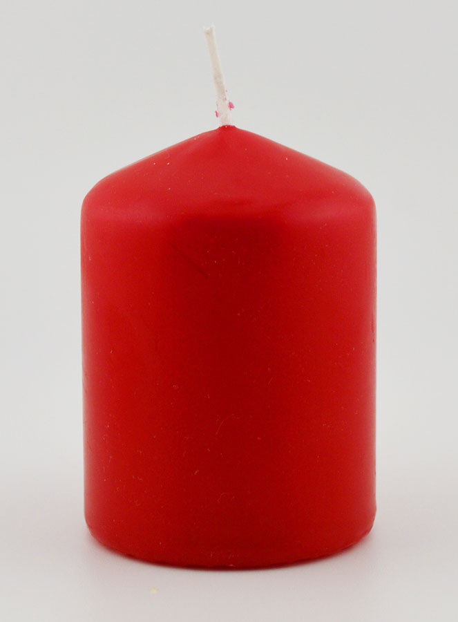 Bougie Décoration 8cm - Rouge (pic 1)