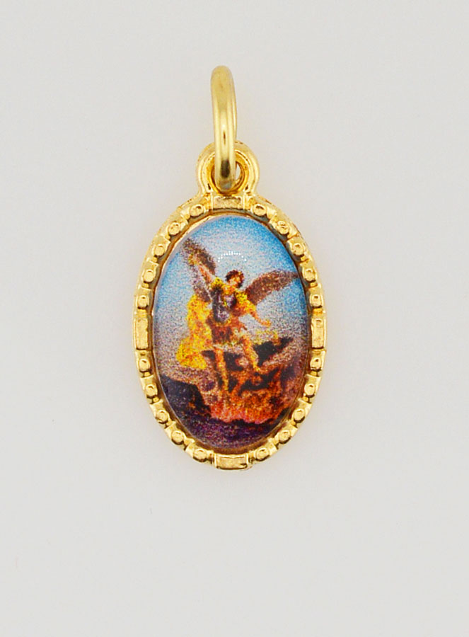 Médaille Bord Torsadé 15mm - Saint Michel (pic 1)