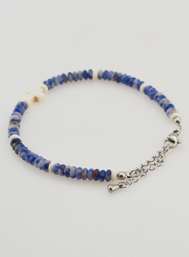 Bracelet Croix et Pierres Bleues (pic 4)