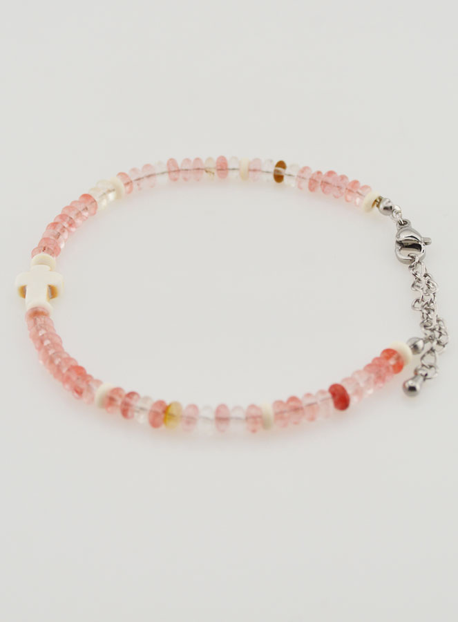 Bracelet Croix et Pierres en Verre (pic 2)