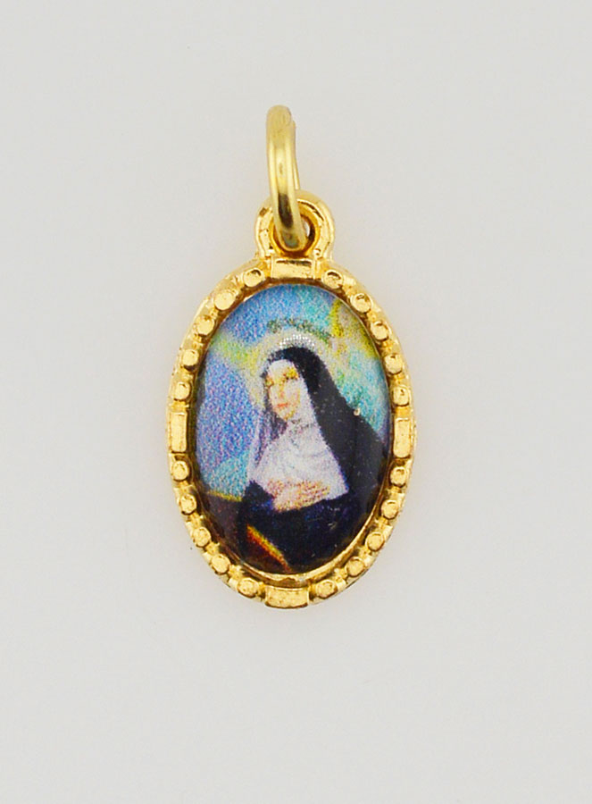 Médaille Bord Torsadé 15mm - Sainte Rita (pic 1)