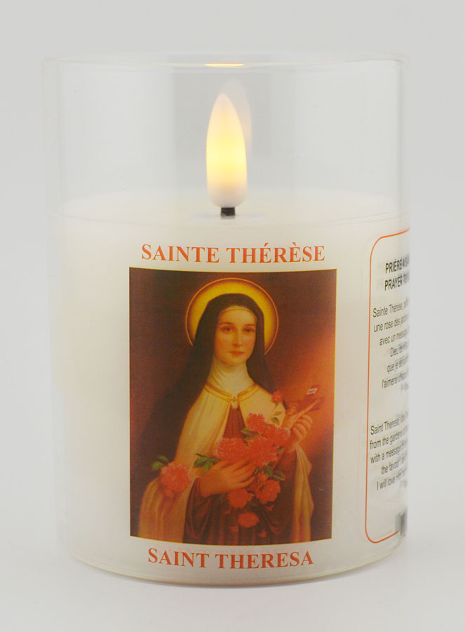 Bougie d'Église à Piles - Sainte Thérèse (pic 1)