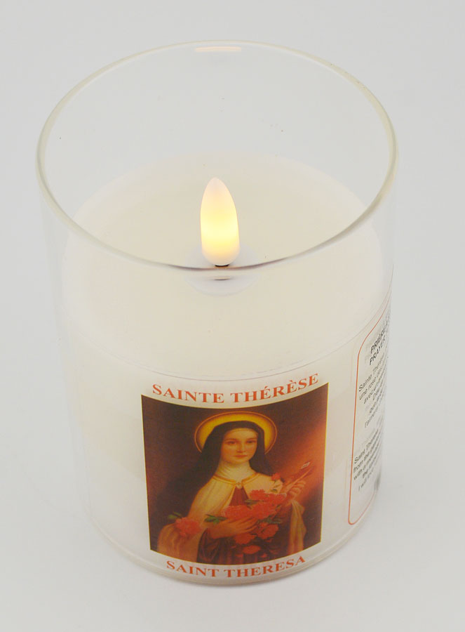 Bougie d'Église à Piles - Sainte Thérèse (pic 2)
