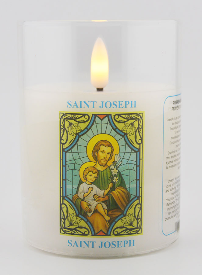 Veilleuse LED - Prière de Saint Joseph (pic 1)