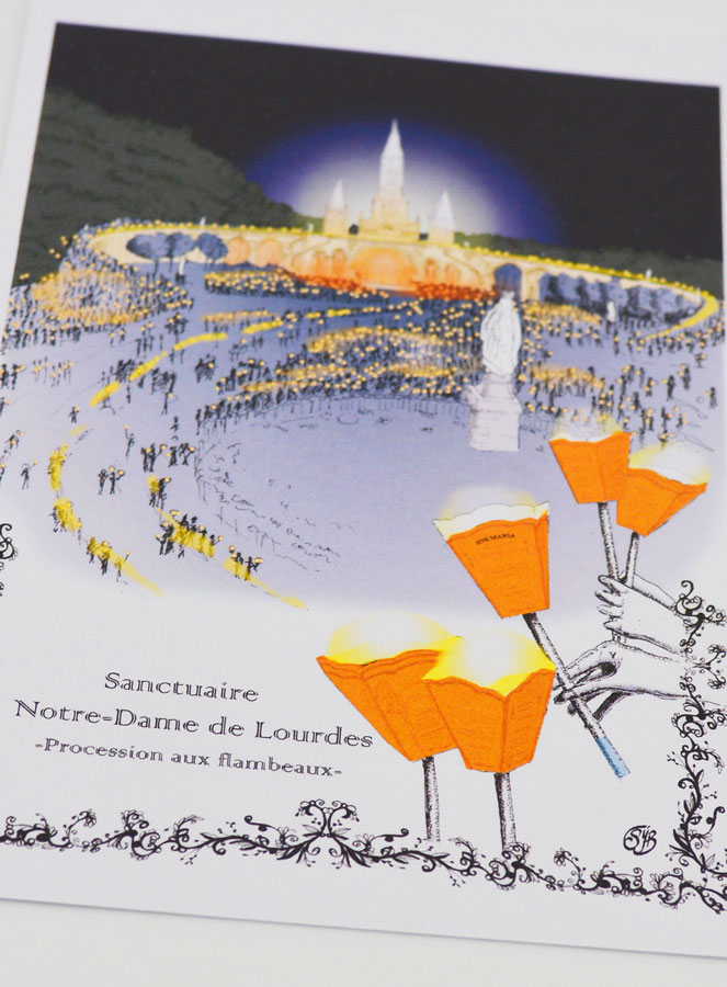 Carte Procession aux Flambeaux - Lourdes (pic 2)