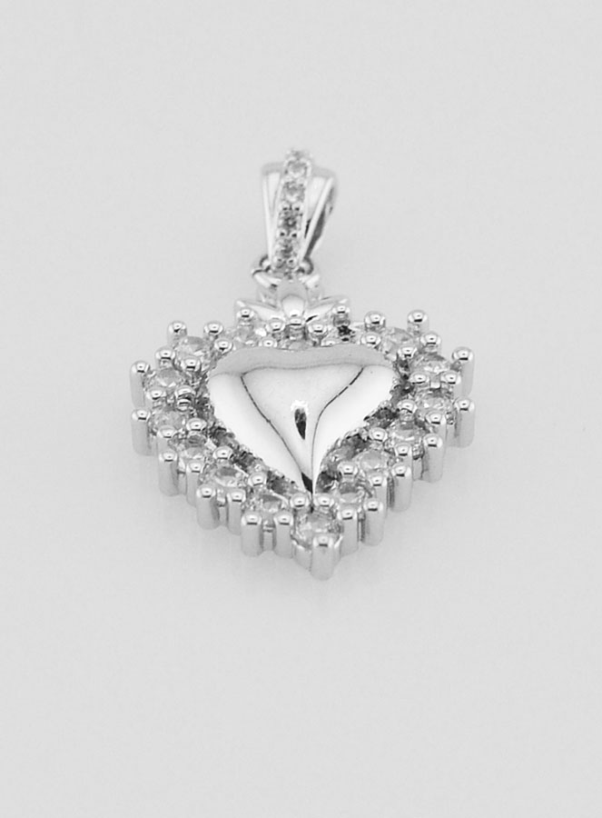 Pendentif Ex-Voto en Laiton Argenté - 18mm (pic 2)