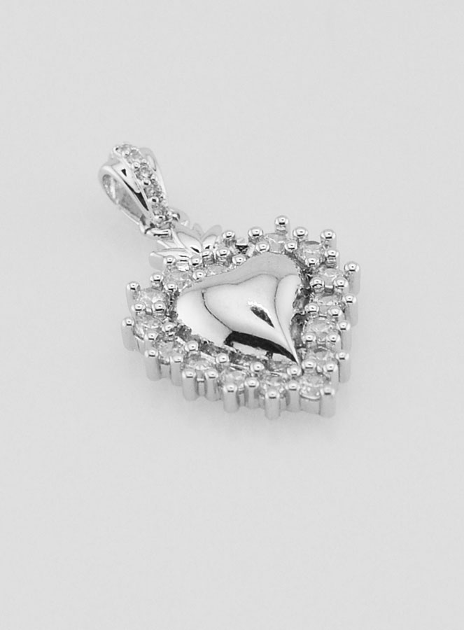 Pendentif Ex-Voto en Laiton Argenté - 18mm (pic 3)