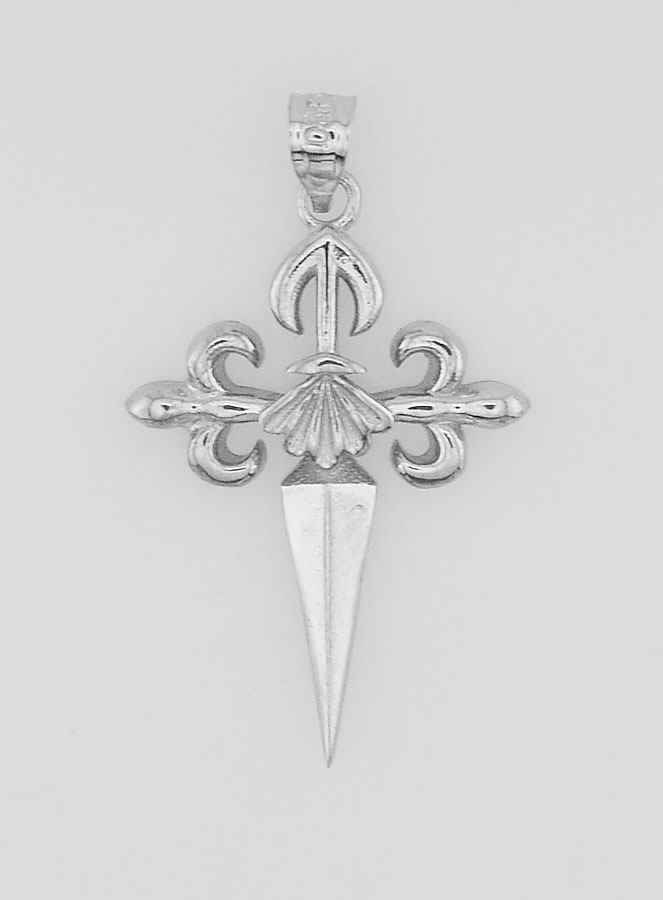 Croix de Saint Jacques en Argent -20mm (pic 1)