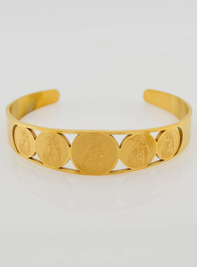 Bracelet Manchette Doré ND du Mont Carmel (pic 1)