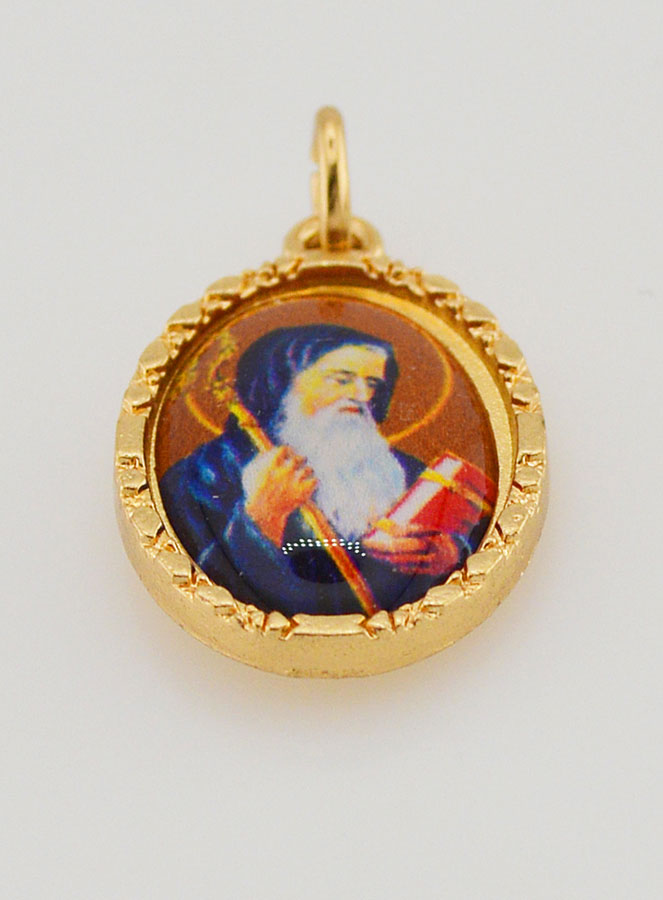 Médaille Bord Torsadé 25mm - Saint Benoît (pic 2)