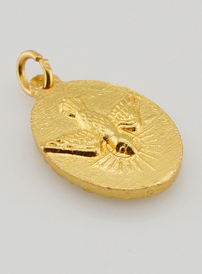 Médaille Bord Torsadé 25mm - Sainte Anne (pic 4)
