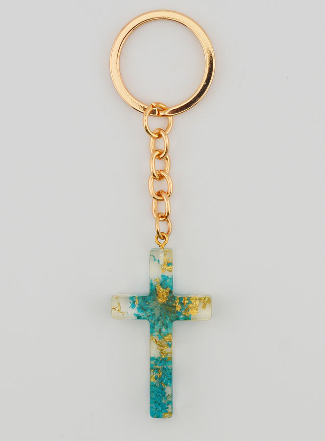 Porte-clés Croix Translucide (pic 1)
