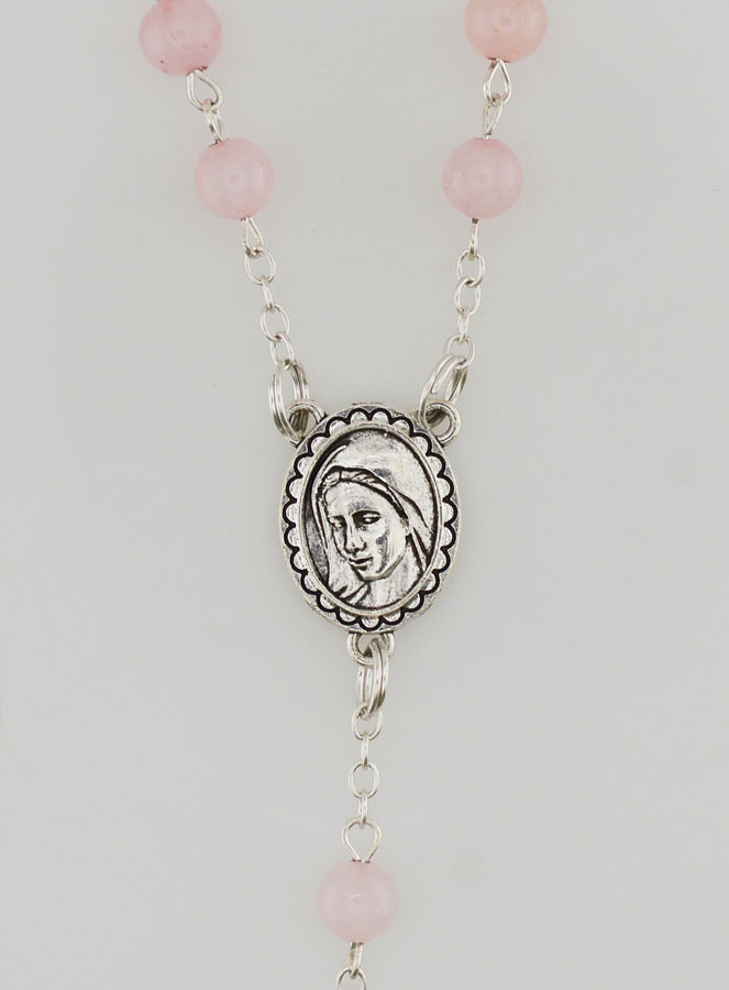 Chapelet Pierres Naturelles - Quartz Rose (pic 4)