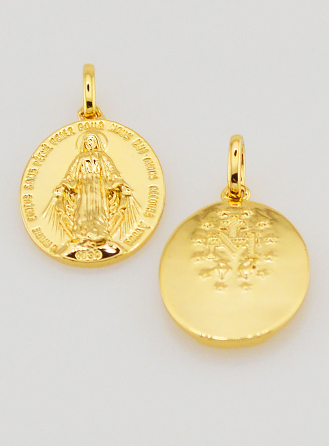 Médaille Miraculeuse à Personnaliser - 18mm (pic 2)