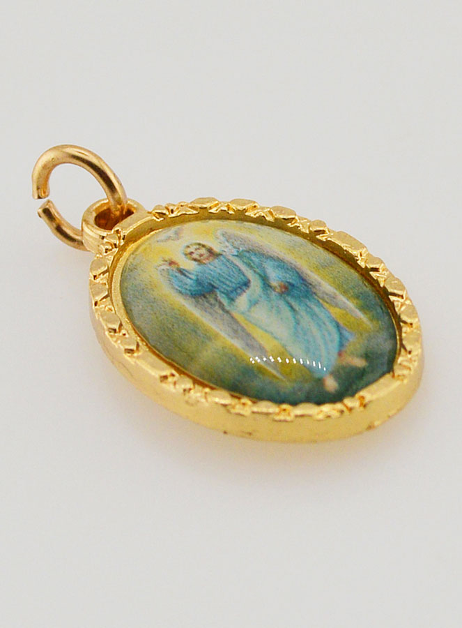 Médaille Bord Torsadé 25mm - Gabriel Archange (pic 3)