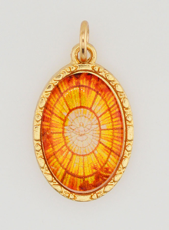 Médaille Bord Torsadé 25mm - Esprit Saint (pic 1)