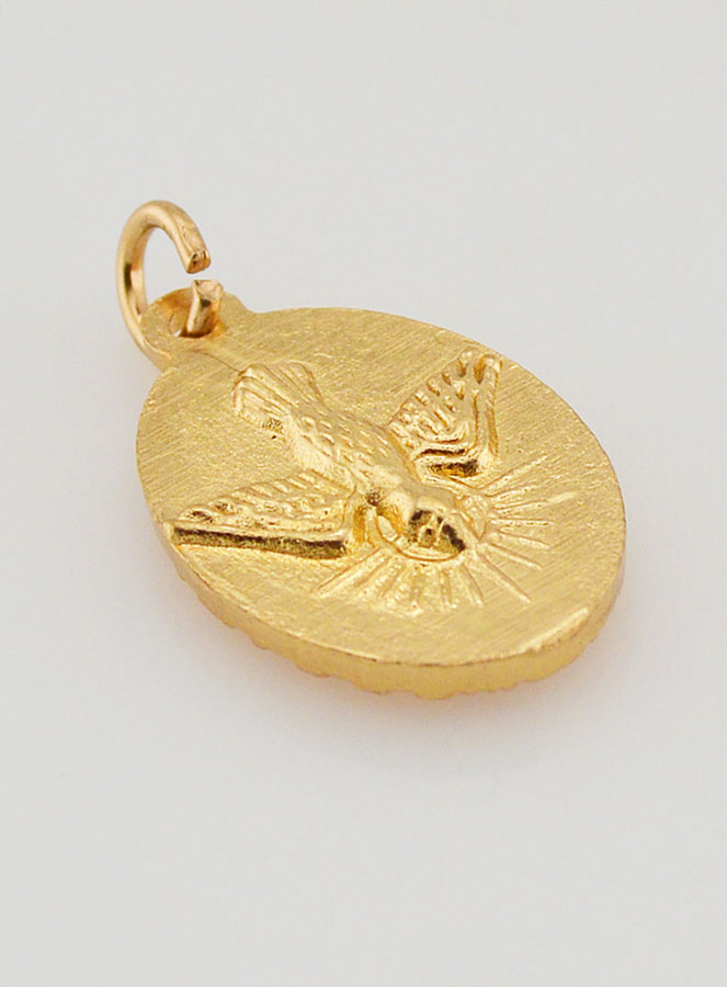 Médaille Bord Torsadé 25mm - Esprit Saint (pic 4)