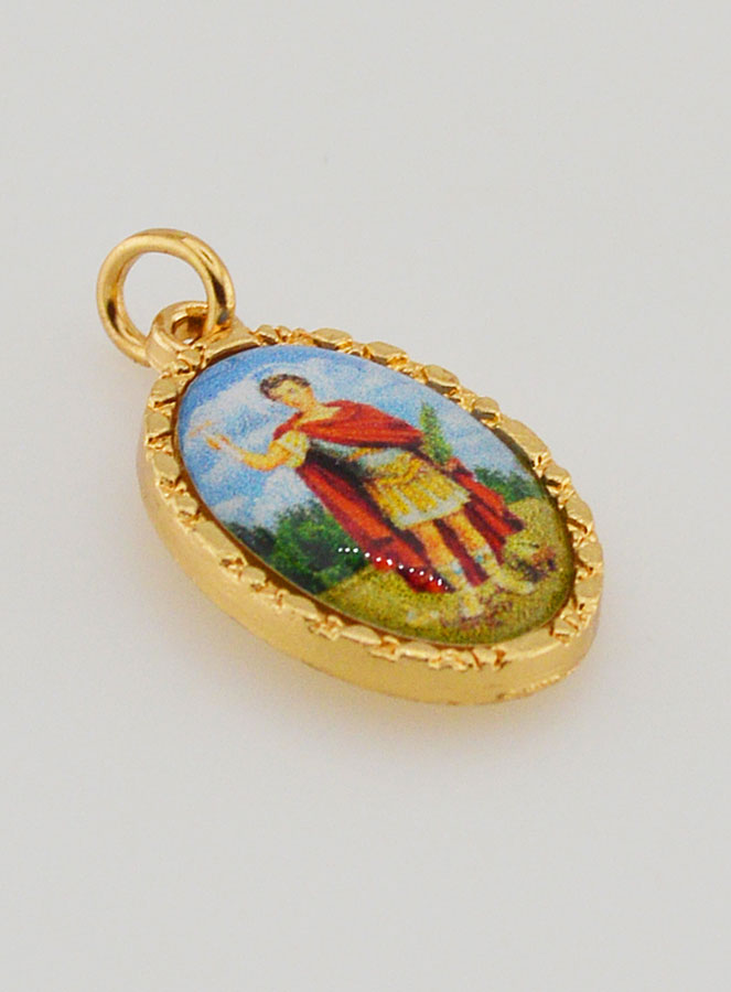 Médaille Bord Torsadé 25mm - Saint Expedit (pic 3)