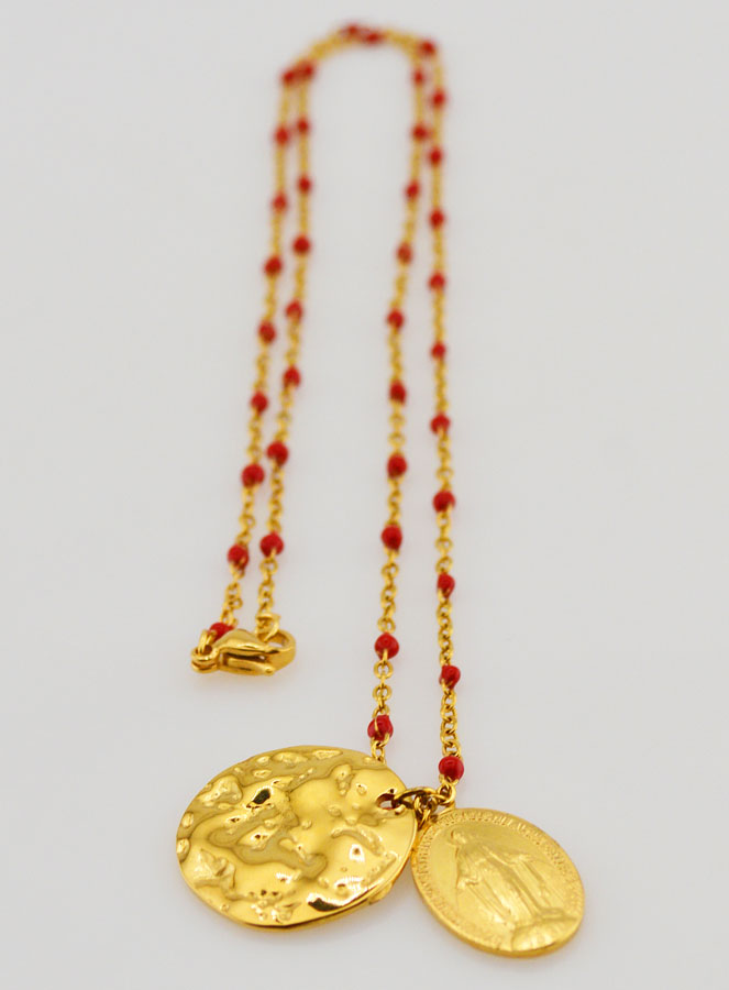 Médaille Miraculeuse + Chaîne Perlée (pic 3)
