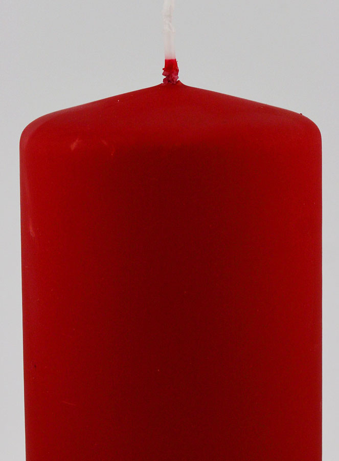Bougie de Noël Effet Velours - Rouge (pic 3)