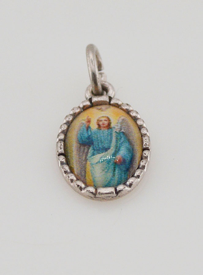 Médaille Bord Torsadé 15mm - Saint Gabriel (pic 2)