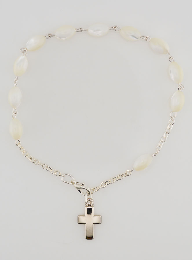 Bracelet Dizainier en Nacre - Grains Ovales (pic 1)