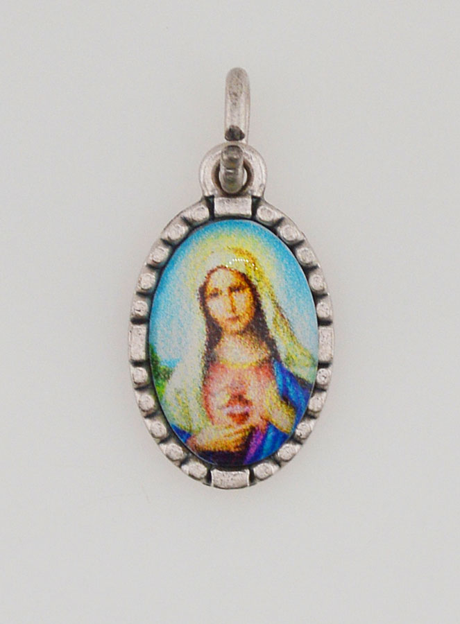 Médaille Bord Torsadé 15mm - Sacré Coeur de Marie (pic 1)